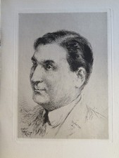 Tigrane POLAT 1874-1950 GRAVURE ORIGINALE PORTRAIT JEAN THARAUD ARMENIE 1930