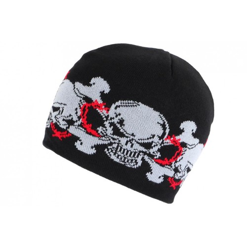 Bonnet tete mort gris et - gris,