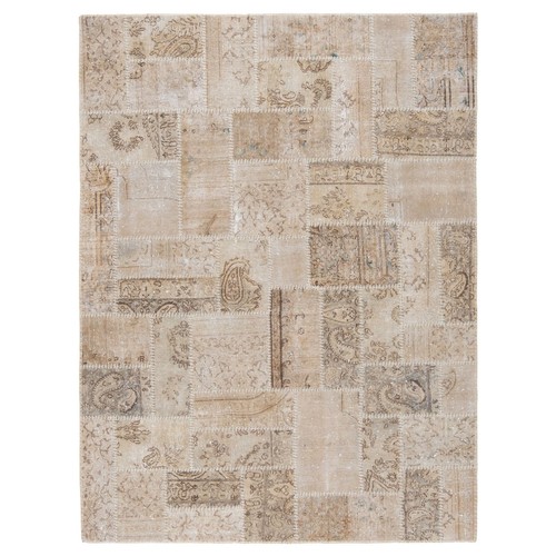 Tapis patchwork vintage fait - tapis,