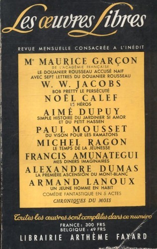 Les oeuvres libres - n°159,