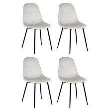 Lot de 4 Chaises Velours