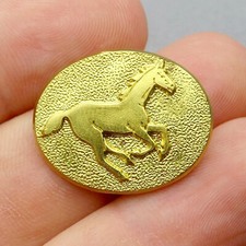 Antique Brooch. Horse, Riding. Equestrianism. Badge, Insignia.