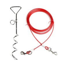 Câble et Piquet D'Attache pour Chien, Laisse D'Extérieur pour Chien de 10 M3580