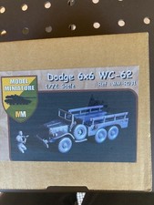 Véhicule Miniature Militaire en KIT DODGE 6X6 WC 62 MODEL MINIATURE 1/72