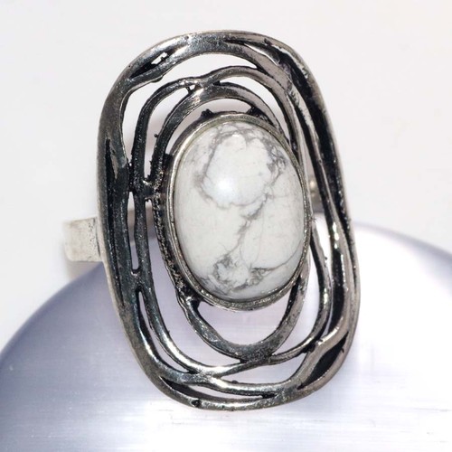 Bague argentée artisanale - bague,