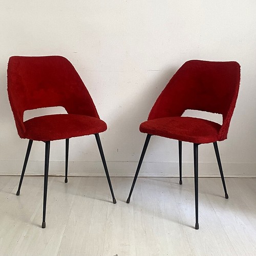 Paire chaises moumoute - paire,