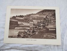 ANCIENNE PLANCHE CARTONNEE +- 1930 CHALETS SUR L'ADRET