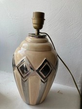 Pied de lampe art déco signé