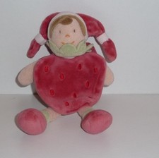 Doudou Poupée Doudou et Compagnie - Fraise