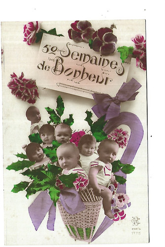 Carte fantaisie bebe bebes - carte, en