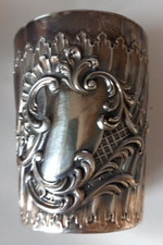 Timbale gobelet argent massif