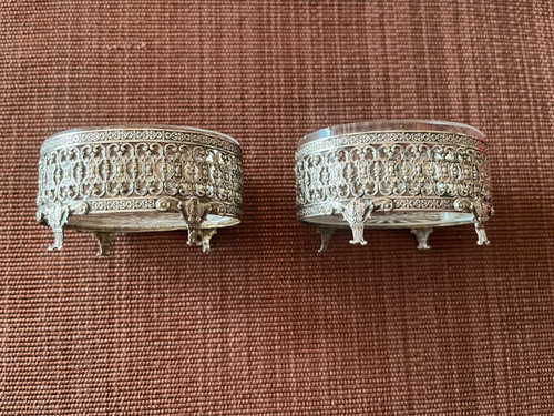 Ancienne paire salerons en - de,