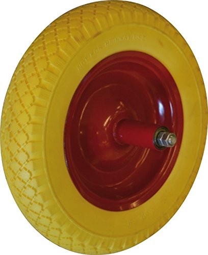 Roue pleine jaune pour