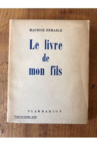 Livre mon fils maurice - le,