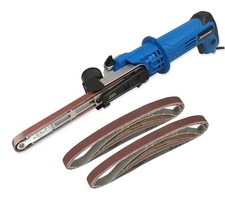 PONCEUSE, LIME ELECTRIQUE BANDE ETROITE + 10 BANDES ABRASIVES