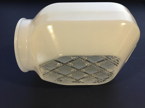 Vintage clear frosted glass - clear/frosted,