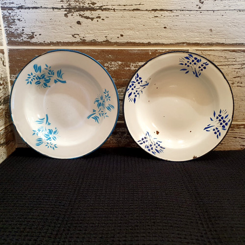Ancien lot assiettes - lot, creuses