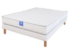 Ensemble matelas sardem belle literie rubis + sommier tapissier 140x190