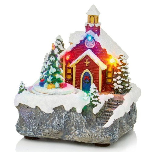Village noël 14cm église - de,