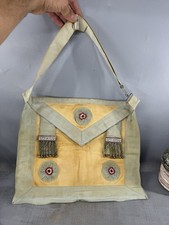 Tablier  Maître rite Français franc maçonnerie masonic apron.