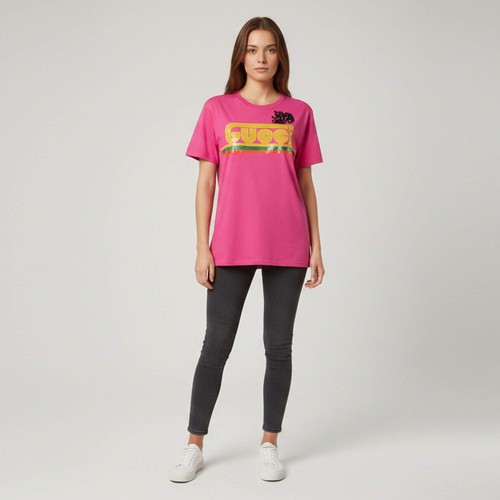 Shirt oversize gucci rose - oversize,
