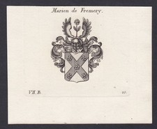 Marien De Fremery Blason