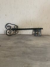 Porte-clefs murale en fer forgé Des Années 1970, objet artisanal fait main 