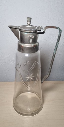 Ancienne carafe décorée - carafe,