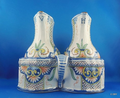 Huilier vinaigrier faïence - ,