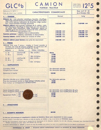 Berliet type glc b - type,
