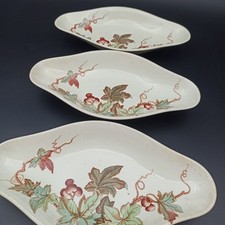 LUNÉVILLE - 3 RAVIERS EN FAÏENCE Modèle LIERRE Plats