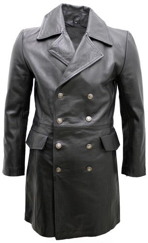 Manteau cuir noir - en,