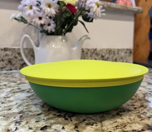 Tupperware green and yellow - green,