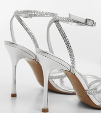 Sandales strass argentées 39