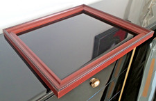 Cadre bois format F8 couleur acajou-Dimensions toile 38 x 46 cm-Cadre toile