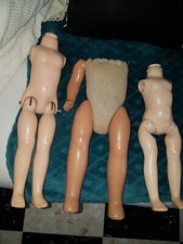 Lot de 3 corps ancien paille compo dolls poupon.baby .poupée 