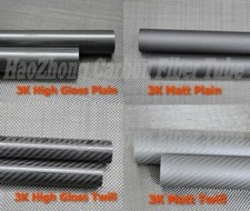 3k Carbon Fiber Tube 10mm 11 12mm 13 14mm 15mm 16mm 17 18mm 19mm 20mm X 500MM FR