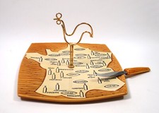 Plateau à fromage avec carte