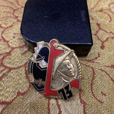 ANCIEN Insigne Pucelle Militaire Drago  13e Indochine 4cm