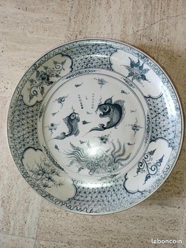 Grand plat origine chinoise - plat, d'origine