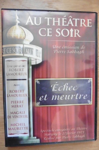 Dvd théâtre echec meurtre - dvd,