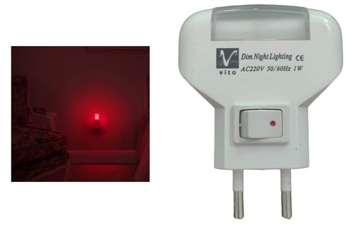 Vito lampe led nuit rouge - de,
