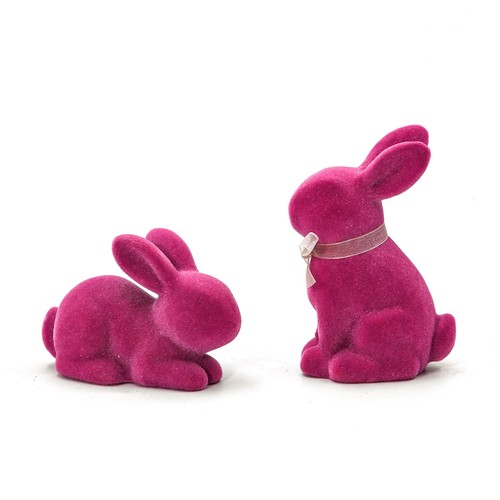 Paire figurines lapin pour - figurines,