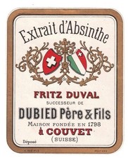 Ancienne étiquette Absinthe