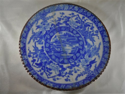 Ancien superbe plat en - superbe,
