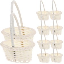 10 Pcs Cabas Panier Jonc De