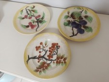Orchies lot de 3 Assiettes Dessert Fruits BARBOTINE