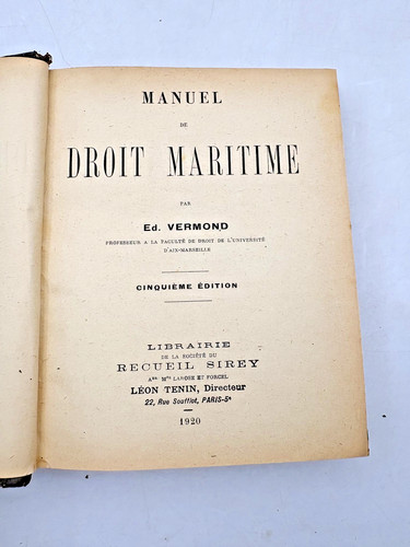 Vermond manuel de droit - –,