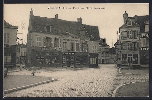 Cpa villenauxe place de - cpa, villenauxe,