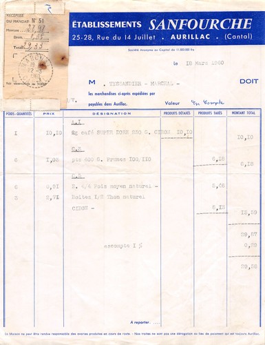 1960 ets sanfourche aurillac - 1960,